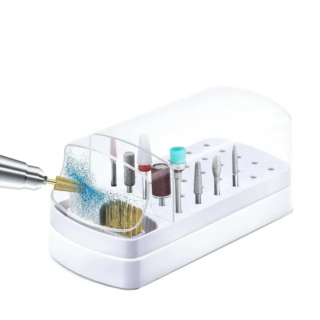 30 Holes Nail Drill Stand Display Organizer - Image 2