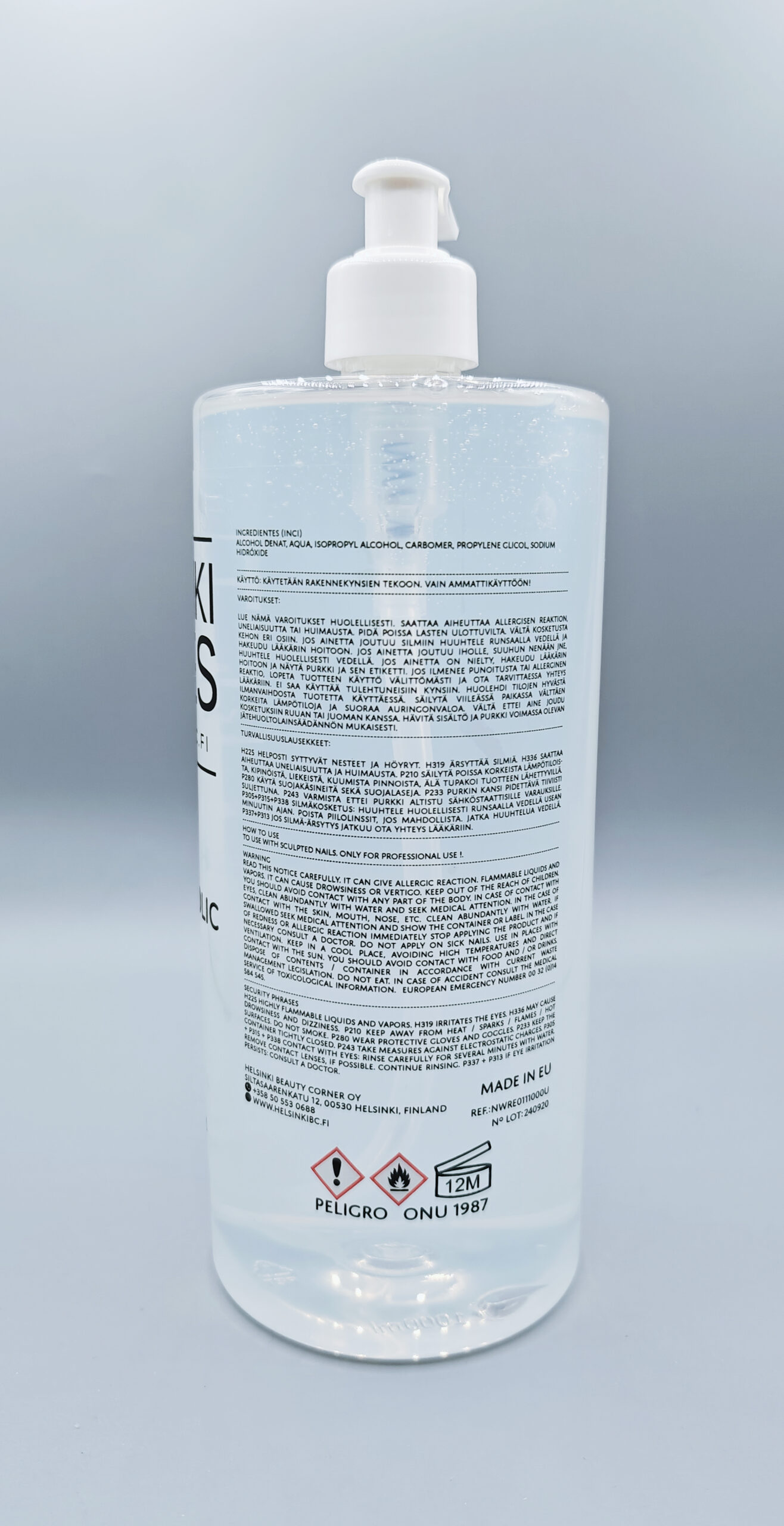 Hydroalcoholic gel with 70% alcohol_ 1000ml - Image 2