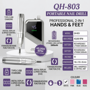 QH-803 Portable Nail Drill Machine